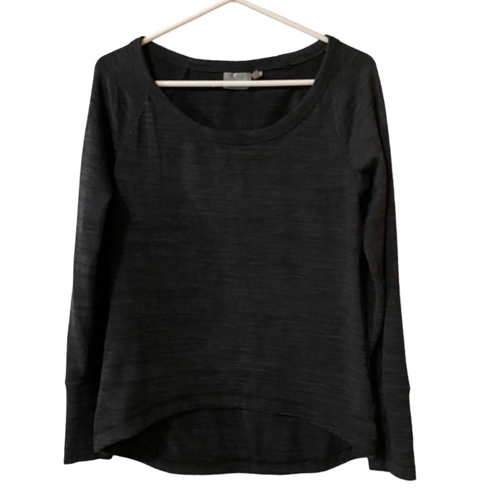 ATHLETA LONG SLEVE BLOUSE COLOR BLACK SIZE XS